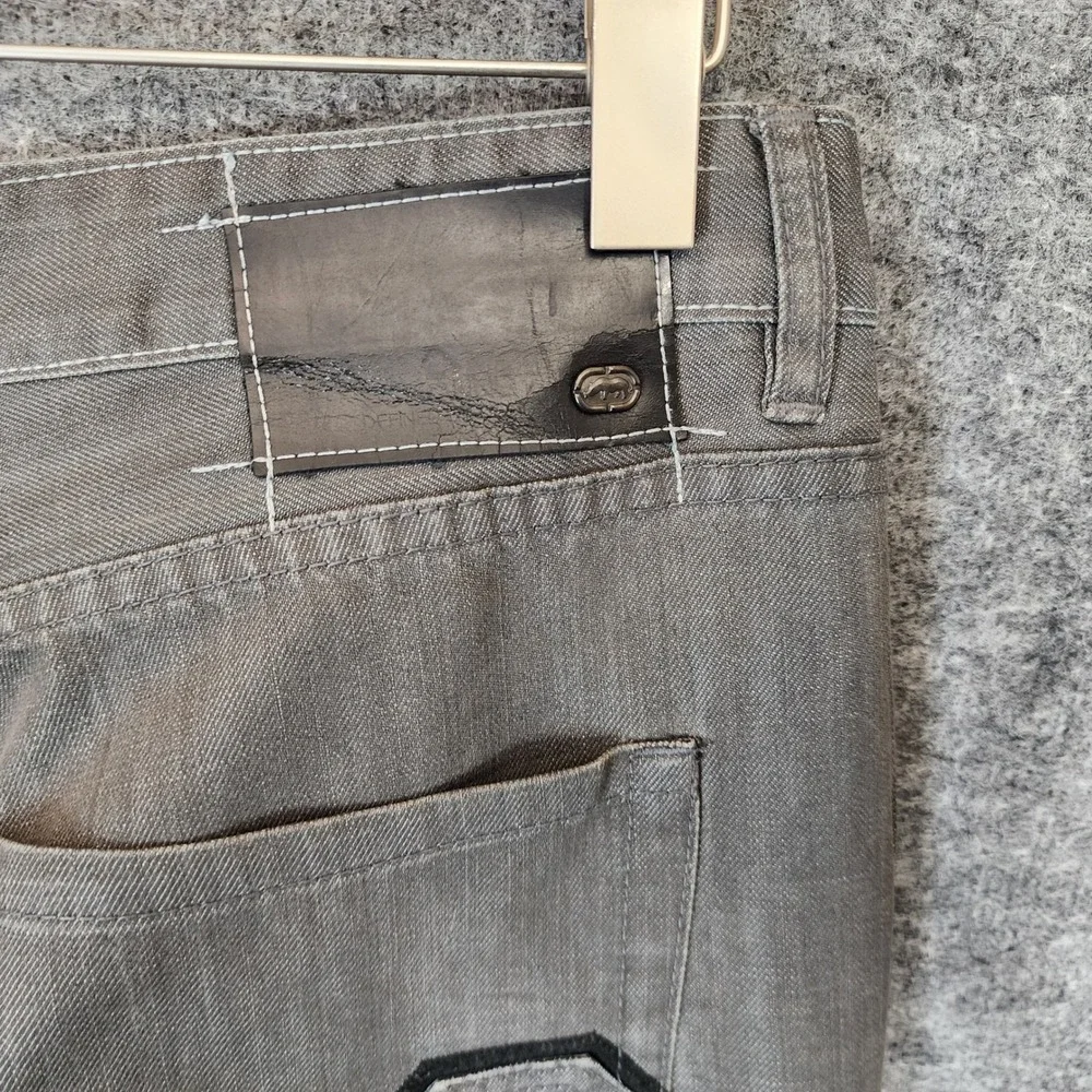 Vintage Ecko Unltd Jeans Mens 36X32 Gray Denim Baggy Fit‎ Hip Hop Skater Grunge